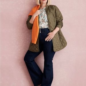 NWT Lane Bryant Ultra High Rise Flare plus size 22 blue jean pant work office